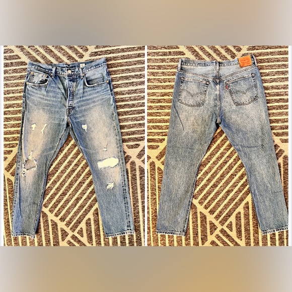 Levi’s 501s Sz 32x28 White Oak Cone Selvedge High Rise Denim Jeans - Picture 1 of 11